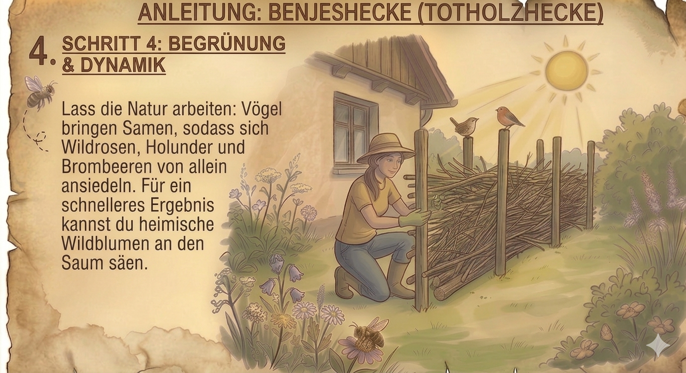 Schritt 4: Begrünung durch Vögel und Initialpflanzungen